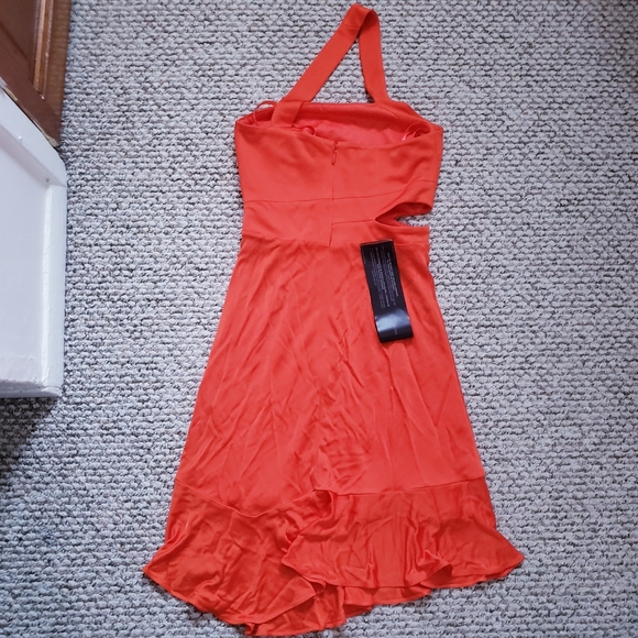 BCBG Asymmetrical Strap Side Cutout Dress - Picture 9 of 10